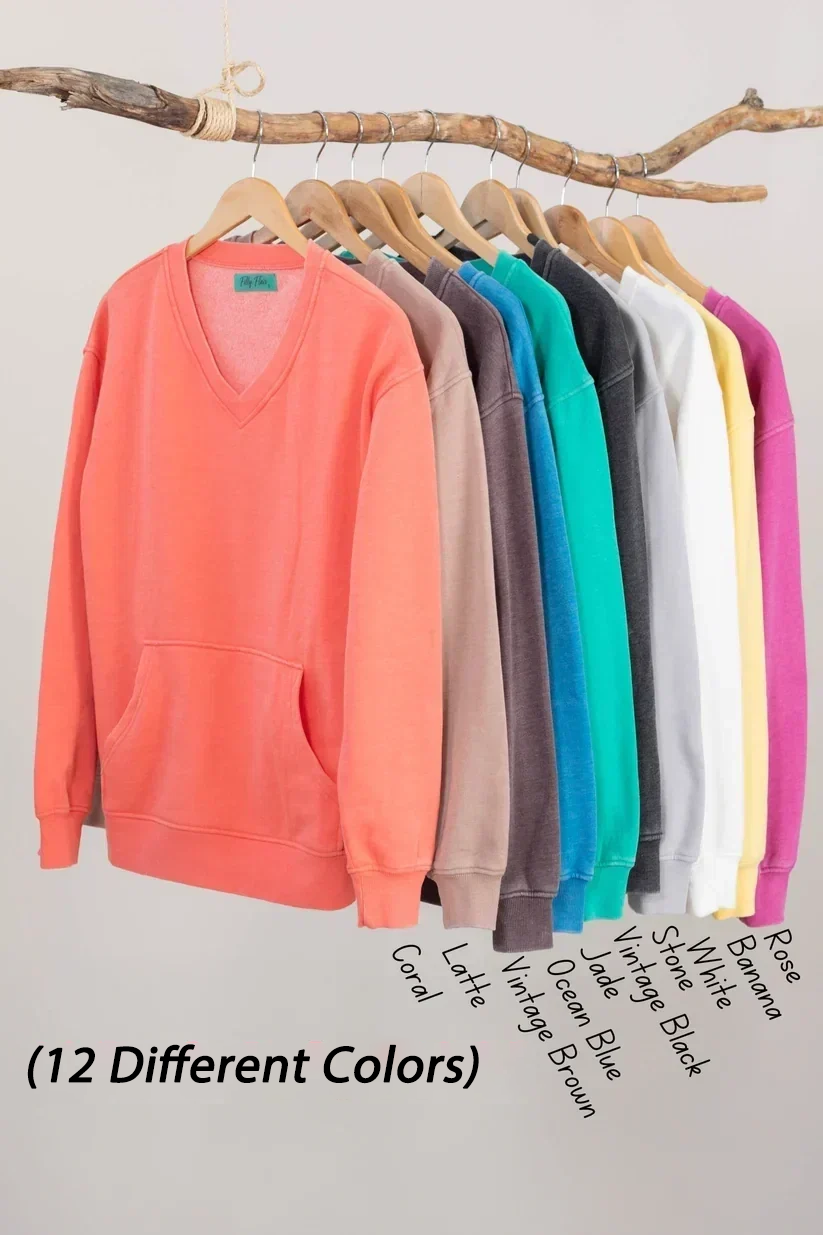 Cozy Campfire V-Neck Sweatshirt