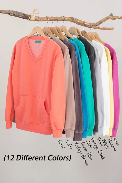 Cozy Campfire V-Neck Sweatshirt