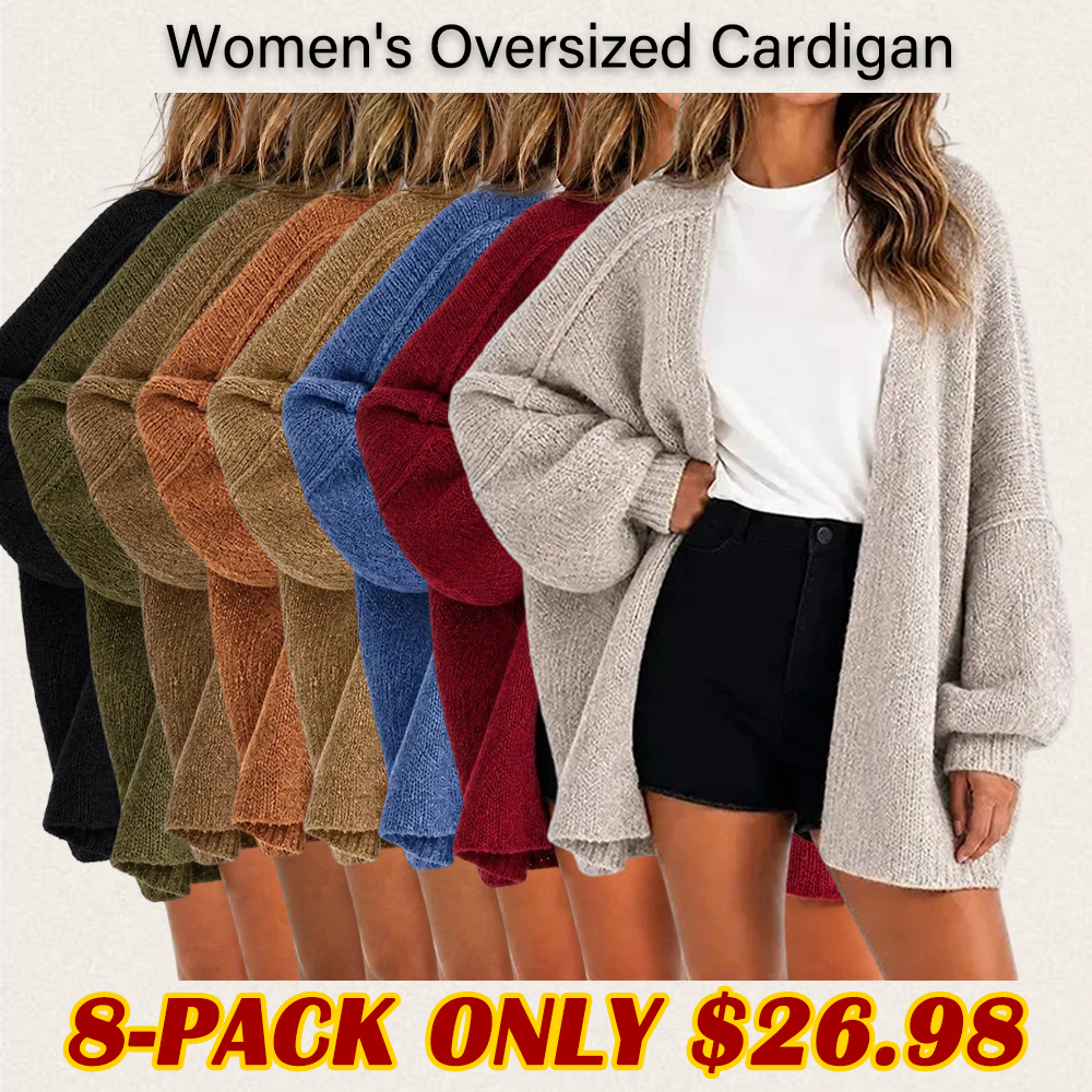 The Balloon Sleeve — Women's Oversized Cardigan Sweater