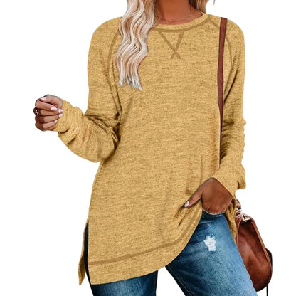 🌟Women's Casual Basic Baggy Loose-Fit Tunic Top