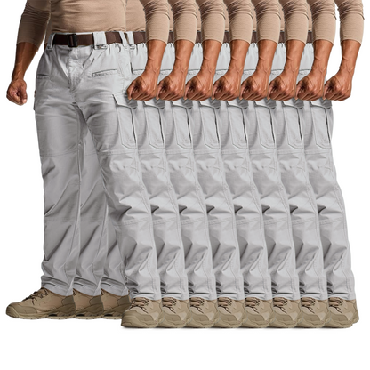 Men's Flex Stretch Tactical Pants, Water Resistant Ripstop Cargo Pants