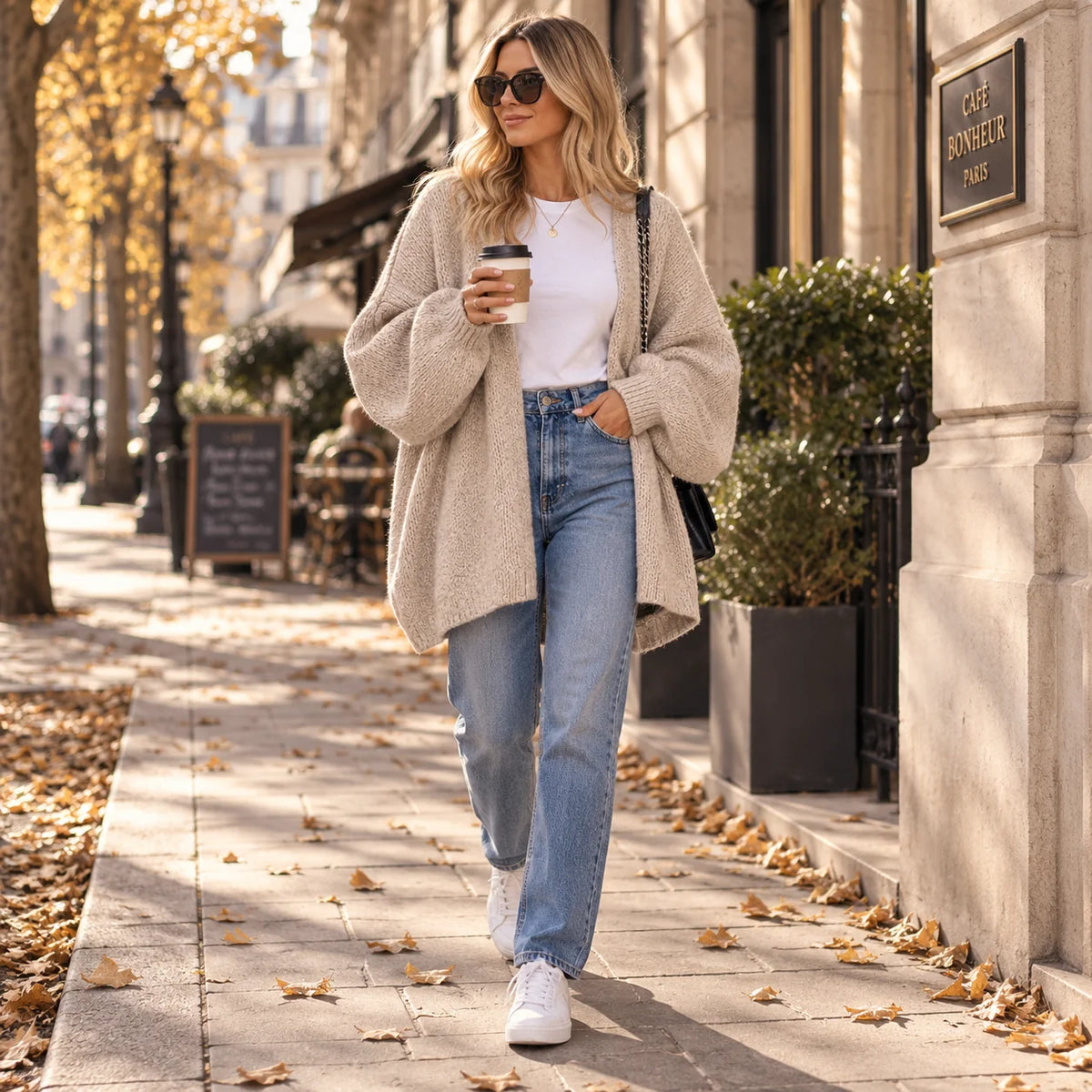 The Balloon Sleeve — Women's Oversized Cardigan Sweater