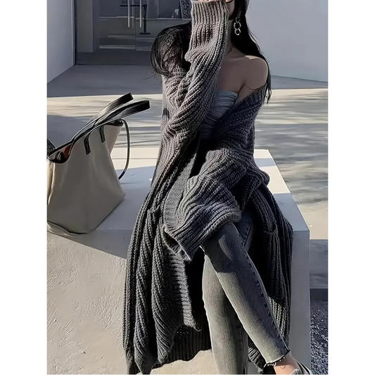 Women's Long Cardigan – Hooded & Classic Open-Front Styles