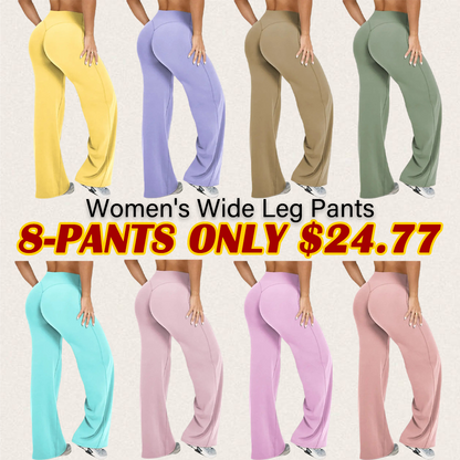 Women's Casual Wide Leg Sport Pants