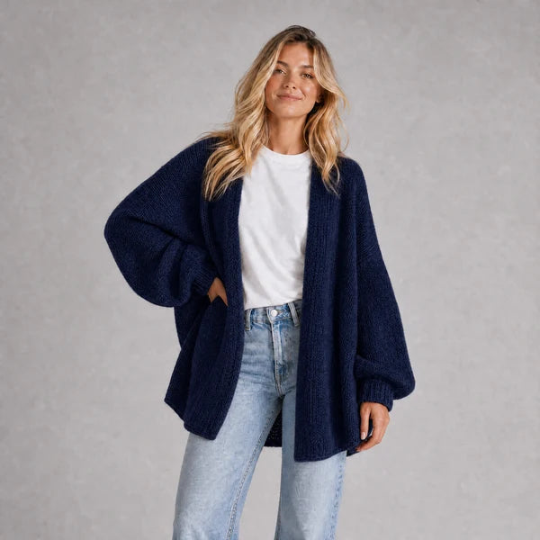The Balloon Sleeve — Women's Oversized Cardigan Sweater