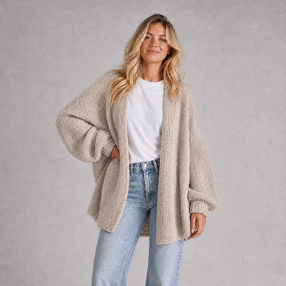 The Balloon Sleeve — Women's Oversized Cardigan Sweater