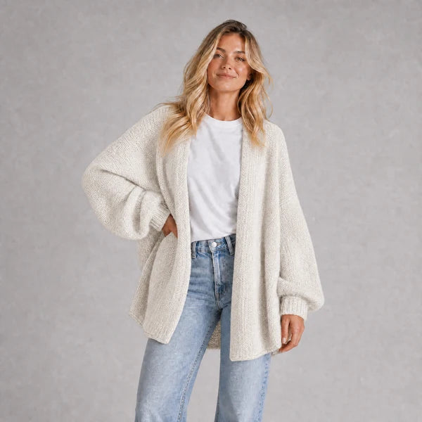 The Balloon Sleeve — Women's Oversized Cardigan Sweater
