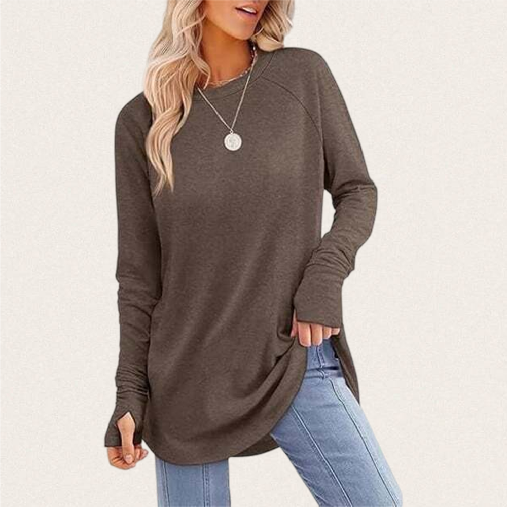 Women's Casual Basic Baggy Loose-Fit Tunic Top