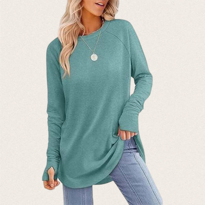 Women's Casual Basic Baggy Loose-Fit Tunic Top