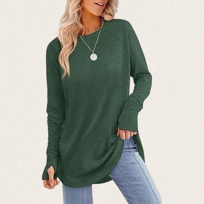 Women's Casual Basic Baggy Loose-Fit Tunic Top