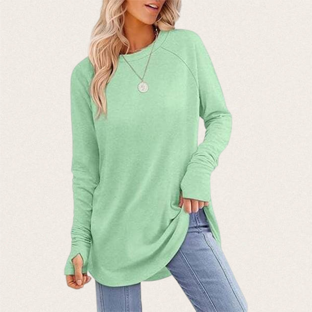 Women's Casual Basic Baggy Loose-Fit Tunic Top