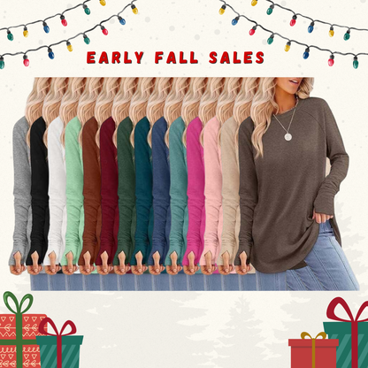 🌟Women's Casual Basic Baggy Loose-Fit Tunic Top