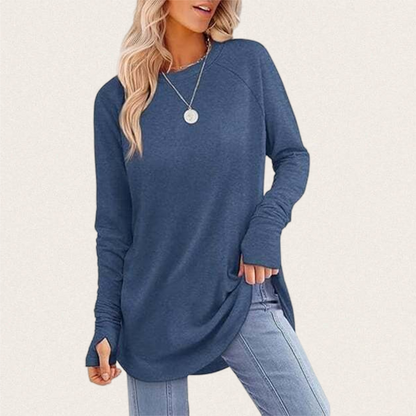Women's Casual Basic Baggy Loose-Fit Tunic Top