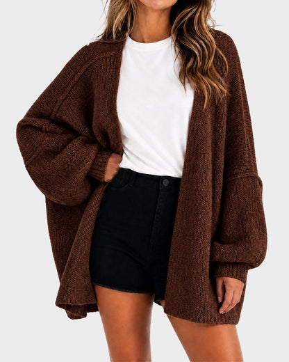 The Balloon Sleeve — Women's Oversized Cardigan Sweater