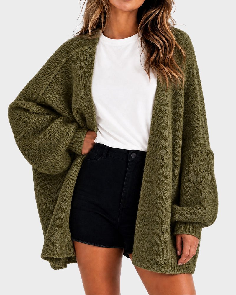 The Balloon Sleeve — Women's Oversized Cardigan Sweater