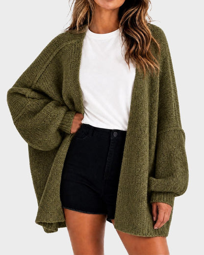 The Balloon Sleeve — Women's Oversized Cardigan Sweater