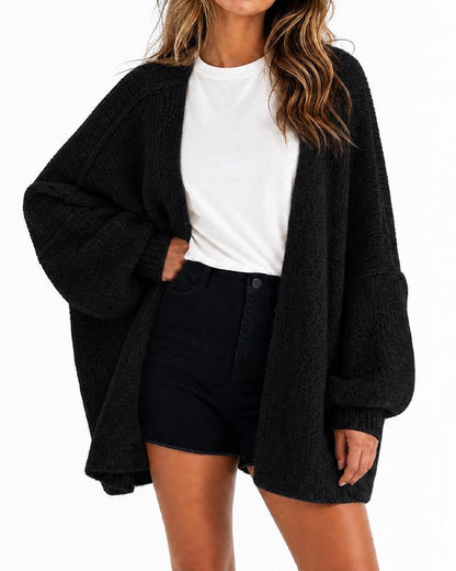 The Balloon Sleeve — Women's Oversized Cardigan Sweater