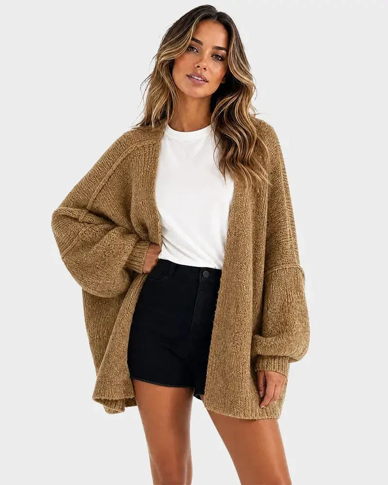 The Balloon Sleeve — Women's Oversized Cardigan Sweater