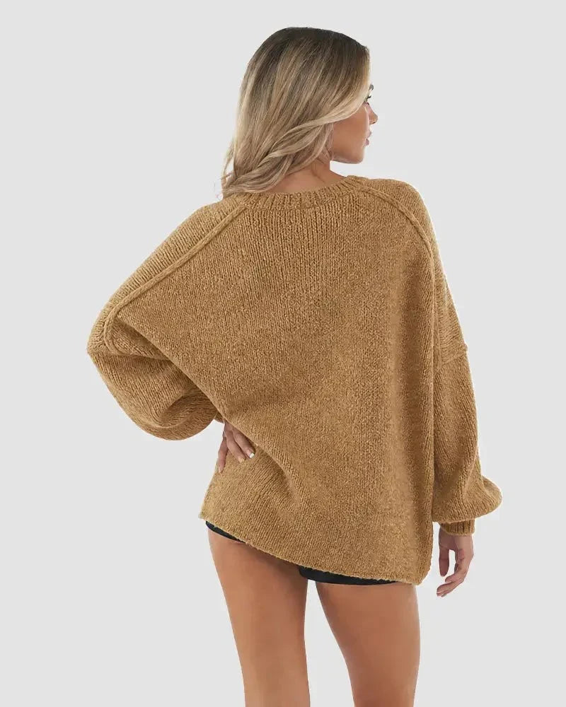 The Balloon Sleeve — Women's Oversized Cardigan Sweater