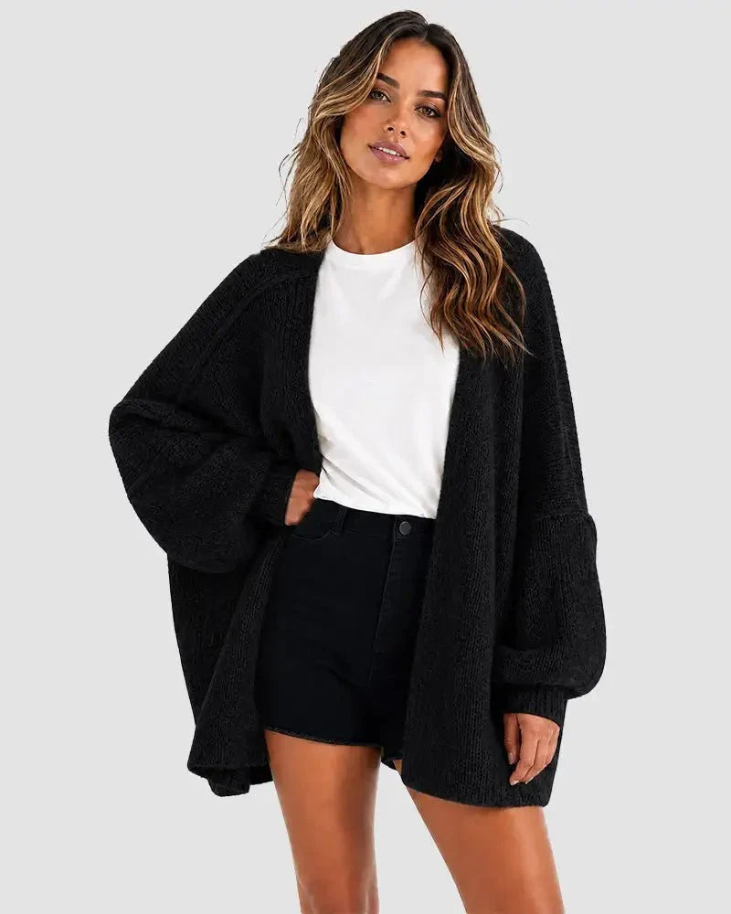 The Balloon Sleeve — Women's Oversized Cardigan Sweater