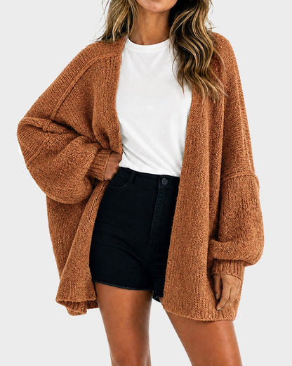 The Balloon Sleeve — Women's Oversized Cardigan Sweater
