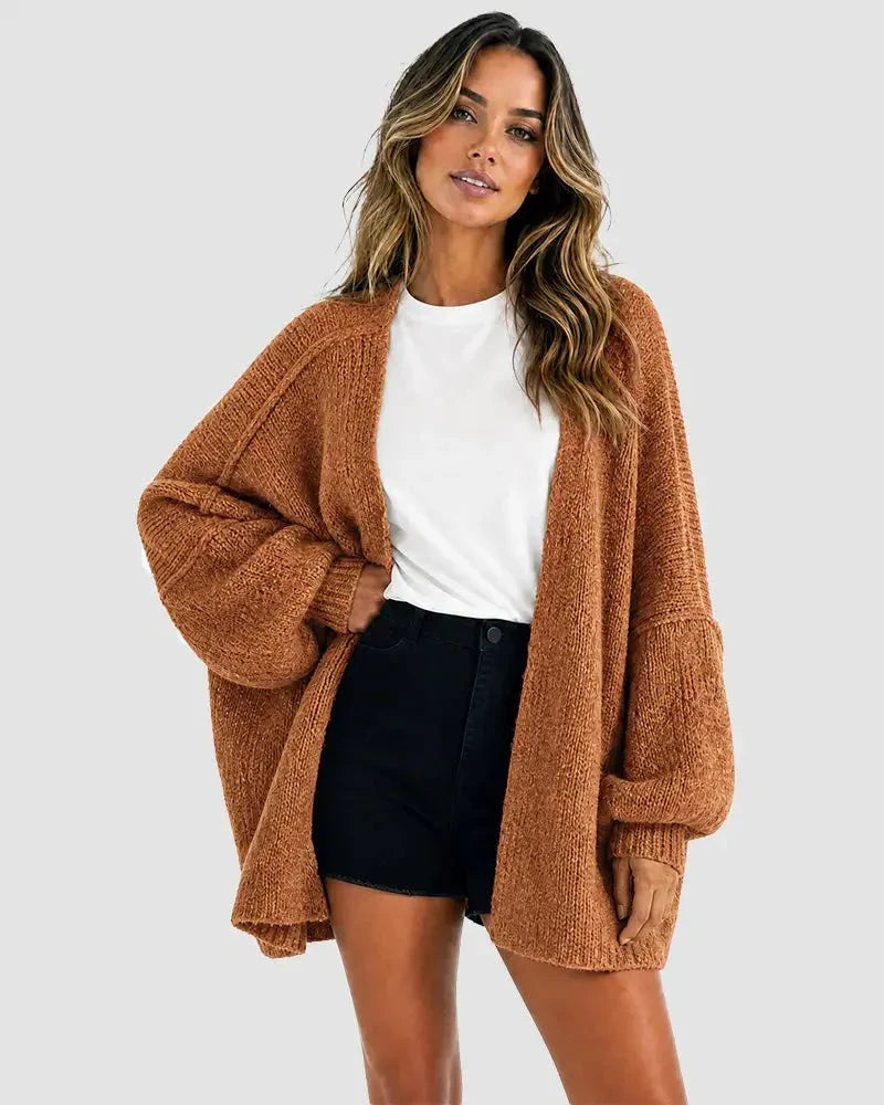 The Balloon Sleeve — Women's Oversized Cardigan Sweater