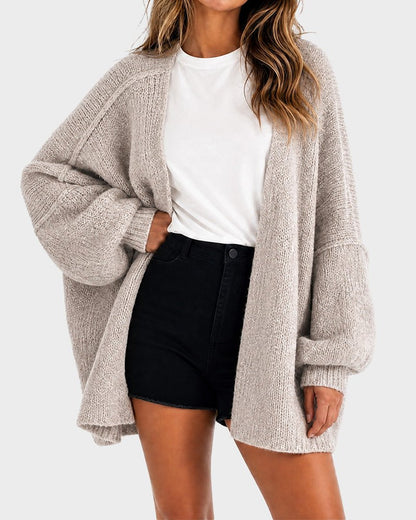 The Balloon Sleeve — Women's Oversized Cardigan Sweater