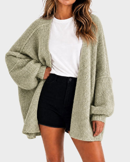 The Balloon Sleeve — Women's Oversized Cardigan Sweater