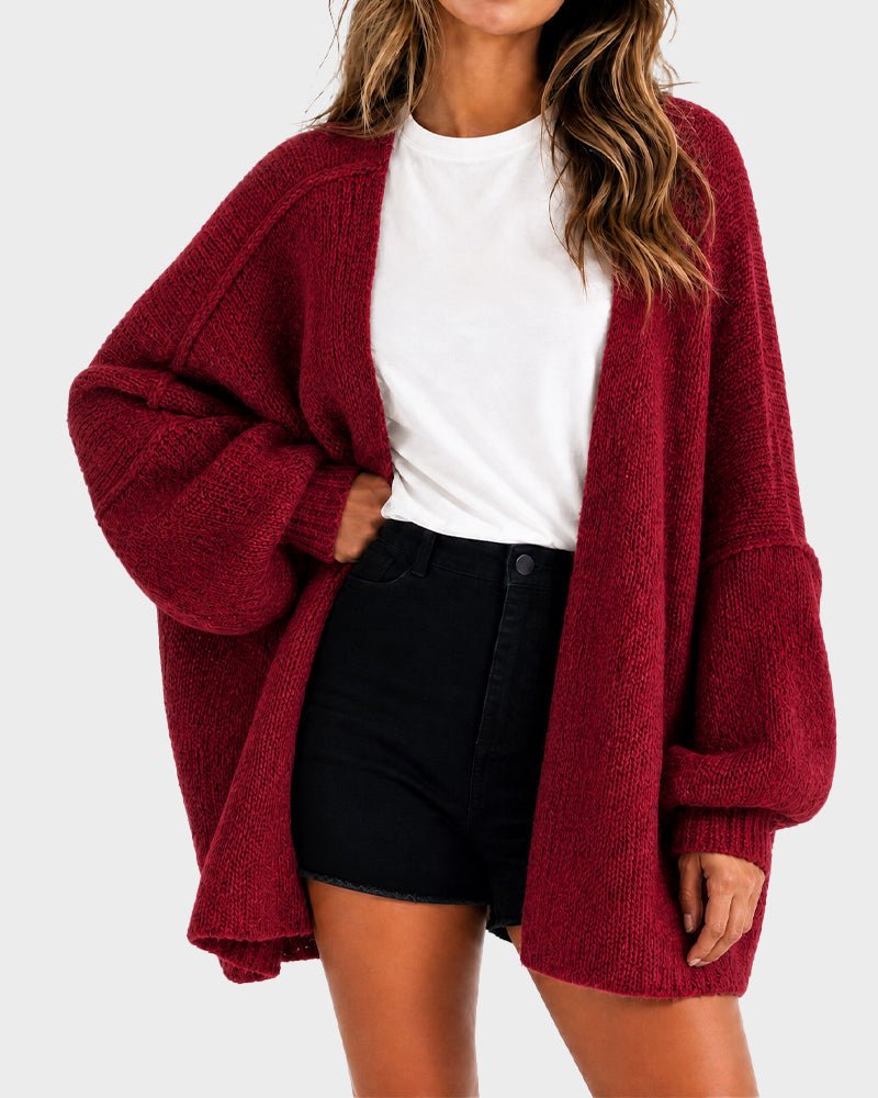 The Balloon Sleeve — Women's Oversized Cardigan Sweater